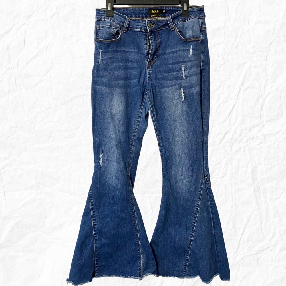 Lucky & Blessed Mid-Rise Flare Flare Jeans